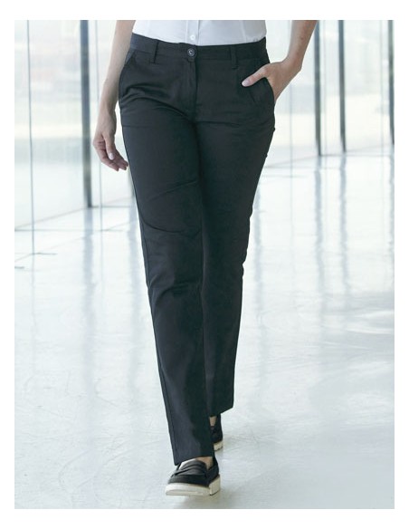 HEN-H641-Ladies 65/35 Poly/Cotton Chino 2